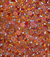 Aboriginal Artwork by Joy Nangala Brown, Yumari Jukurrpa, 122x107cm