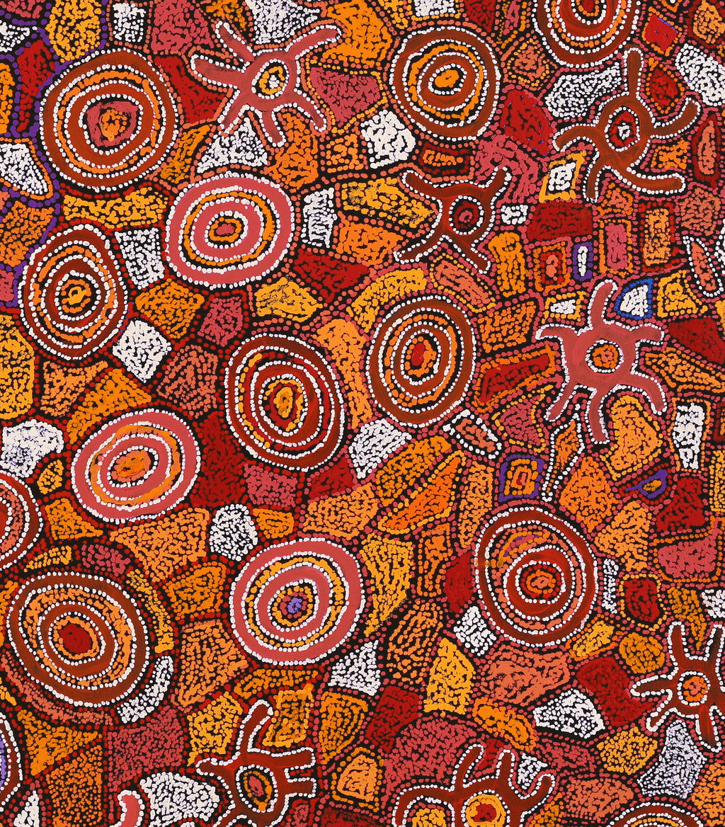 Aboriginal Artwork by Joy Nangala Brown, Yumari Jukurrpa, 122x107cm