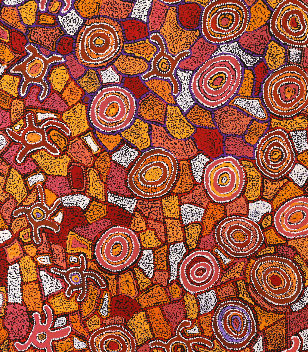 Aboriginal Artwork by Joy Nangala Brown, Yumari Jukurrpa, 122x107cm