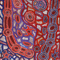 Aboriginal Artwork by Joy Nangala Brown, Yumari Jukurrpa, 107x61cm