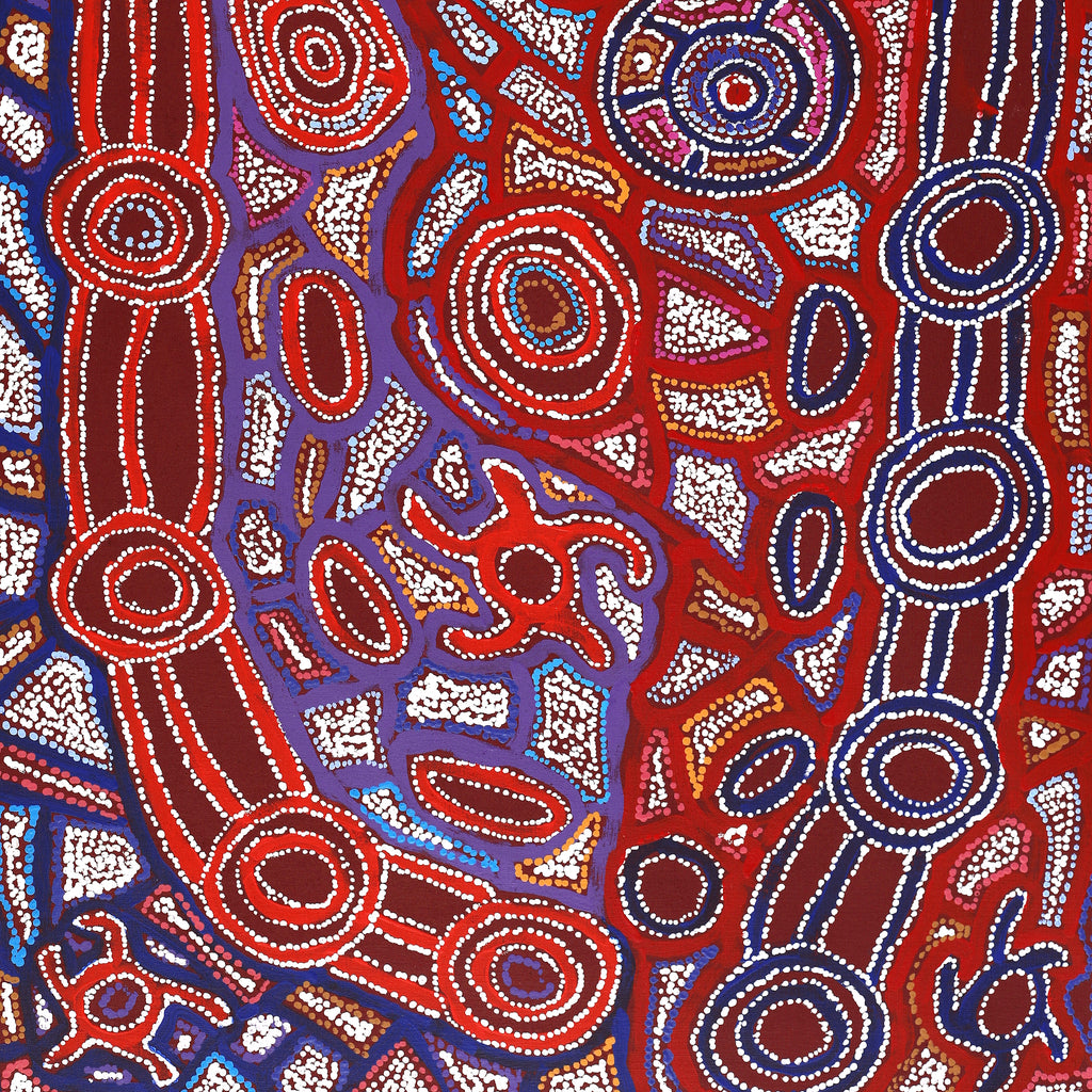 Aboriginal Art by Joy Nangala Brown, Yumari Jukurrpa, 107x61cm - ART ARK®