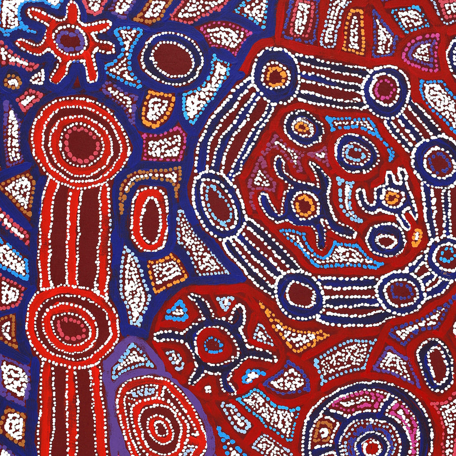 Aboriginal Artwork by Joy Nangala Brown, Yumari Jukurrpa, 107x61cm