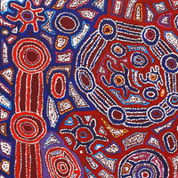 Aboriginal Art by Joy Nangala Brown, Yumari Jukurrpa, 107x61cm - ART ARK®