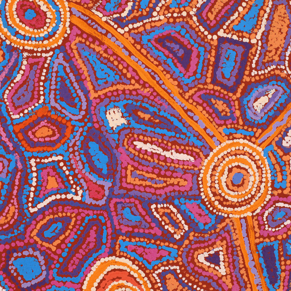 Aboriginal Artwork by Joy Nangala Brown, Yumari Jukurrpa, 122x107cm