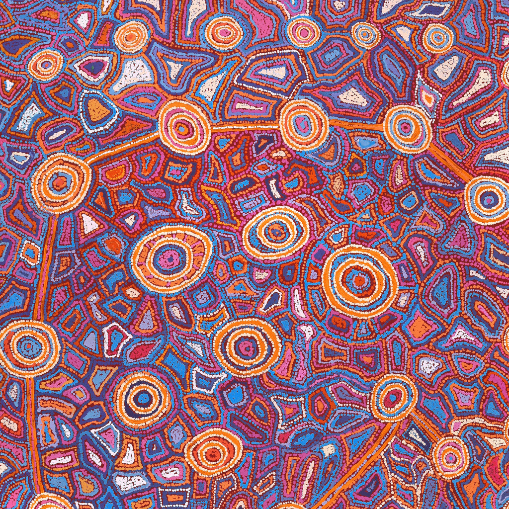 Aboriginal Artwork by Joy Nangala Brown, Yumari Jukurrpa, 122x107cm