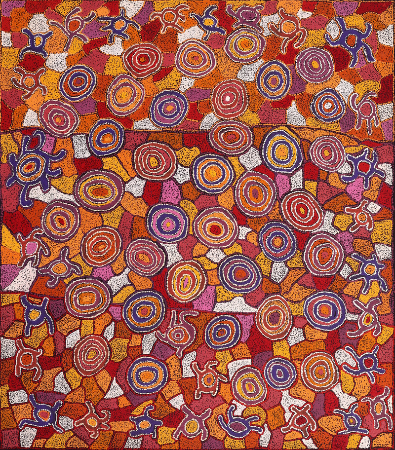 Aboriginal Artwork by Joy Nangala Brown, Yumari Jukurrpa, 122x107cm