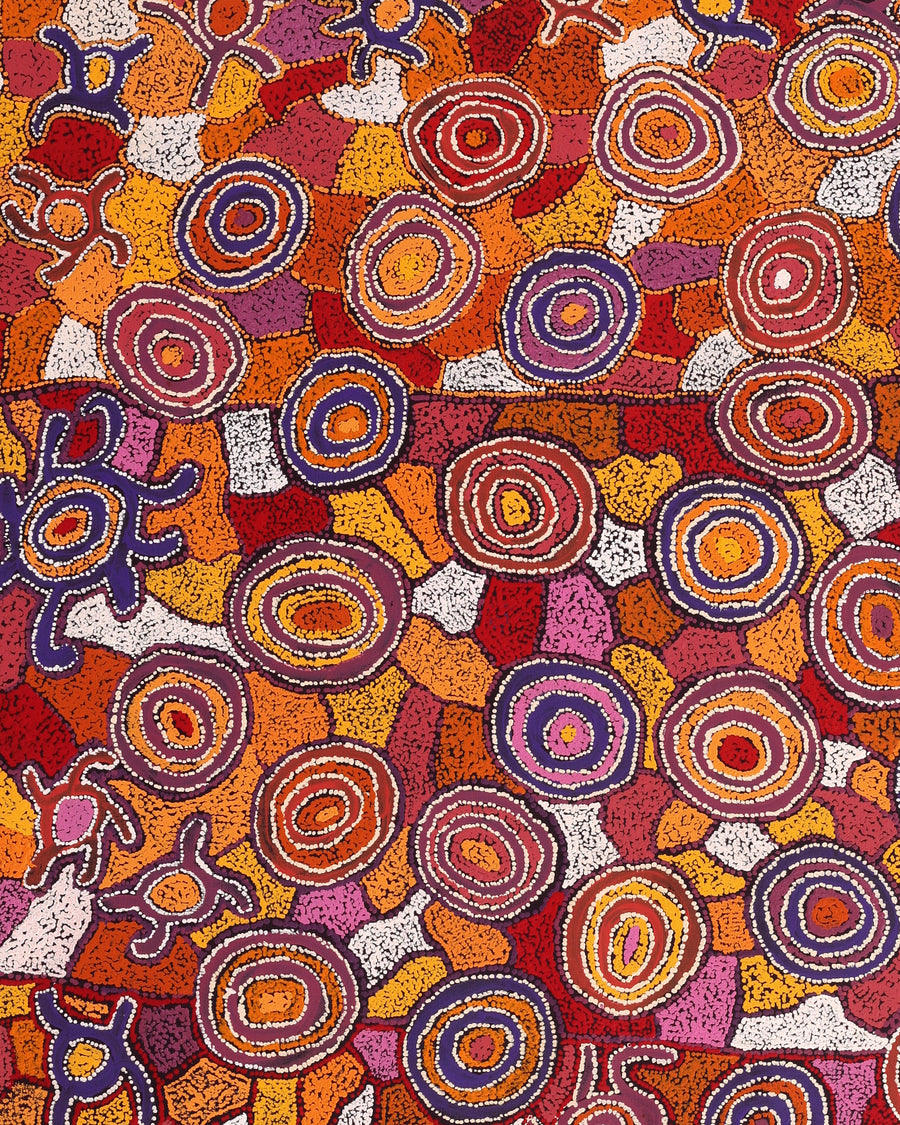 Aboriginal Artwork by Joy Nangala Brown, Yumari Jukurrpa, 122x107cm