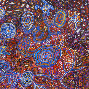 Aboriginal Art by Joy Nangala Brown, Yumari Jukurrpa, 122x122cm - ART ARK®