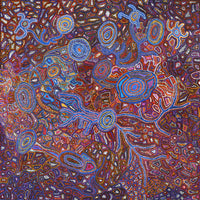 Aboriginal Art by Joy Nangala Brown, Yumari Jukurrpa, 122x122cm - ART ARK®