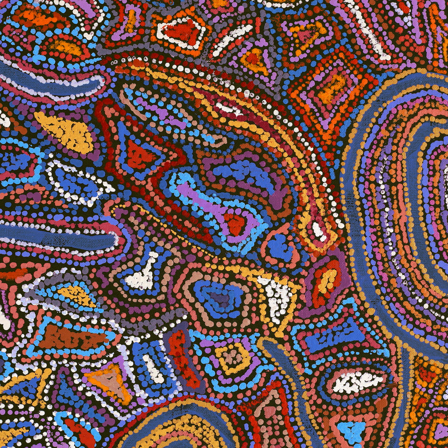 Aboriginal Artwork by Joy Nangala Brown, Yumari Jukurrpa, 122x122cm