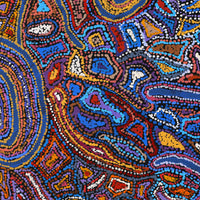 Aboriginal Art by Joy Nangala Brown, Yumari Jukurrpa, 122x122cm - ART ARK®