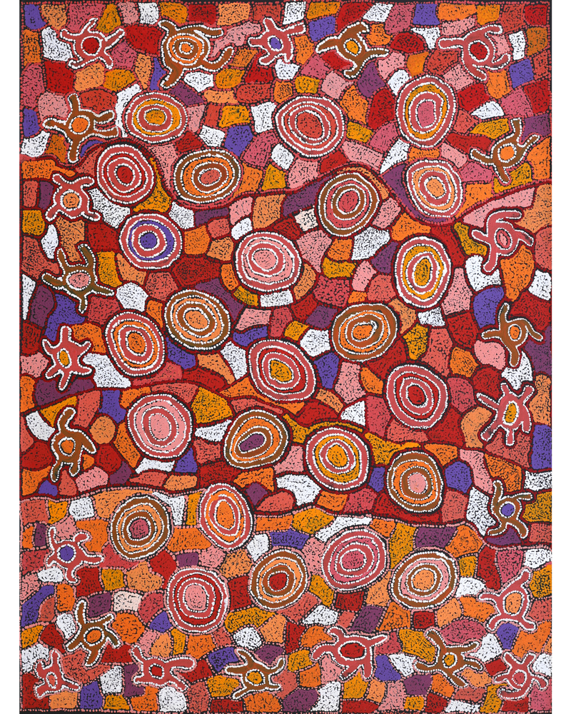 Aboriginal Artwork by Joy Nangala Brown, Yumari Jukurrpa, 122x91cm