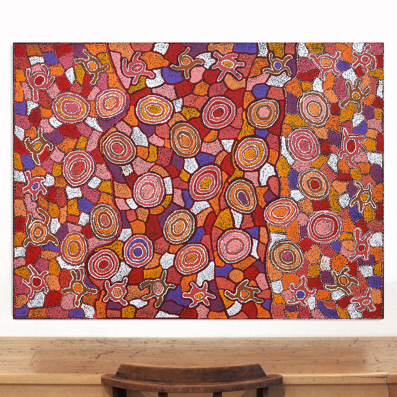 Aboriginal Artwork by Joy Nangala Brown, Yumari Jukurrpa, 122x91cm