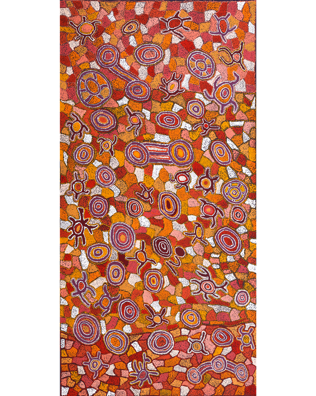 Aboriginal Artwork by Joy Nangala Brown, Yumari Jukurrpa, 182x91cm