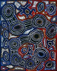 Aboriginal Artwork by Joy Nangala Brown, Yumari Jukurrpa, 50x40cm
