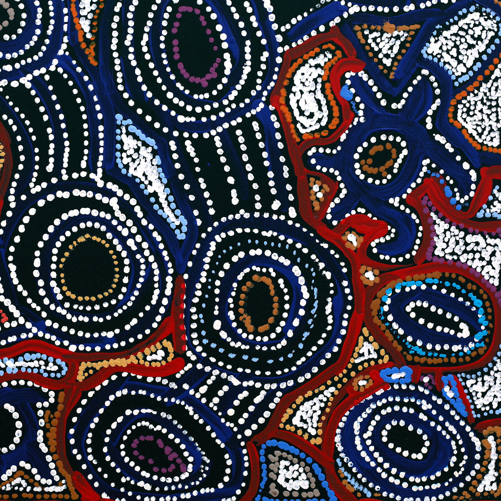 Aboriginal Artwork by Joy Nangala Brown, Yumari Jukurrpa, 50x40cm