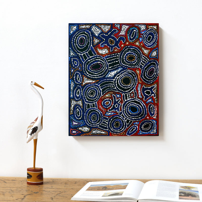 Aboriginal Artwork by Joy Nangala Brown, Yumari Jukurrpa, 50x40cm