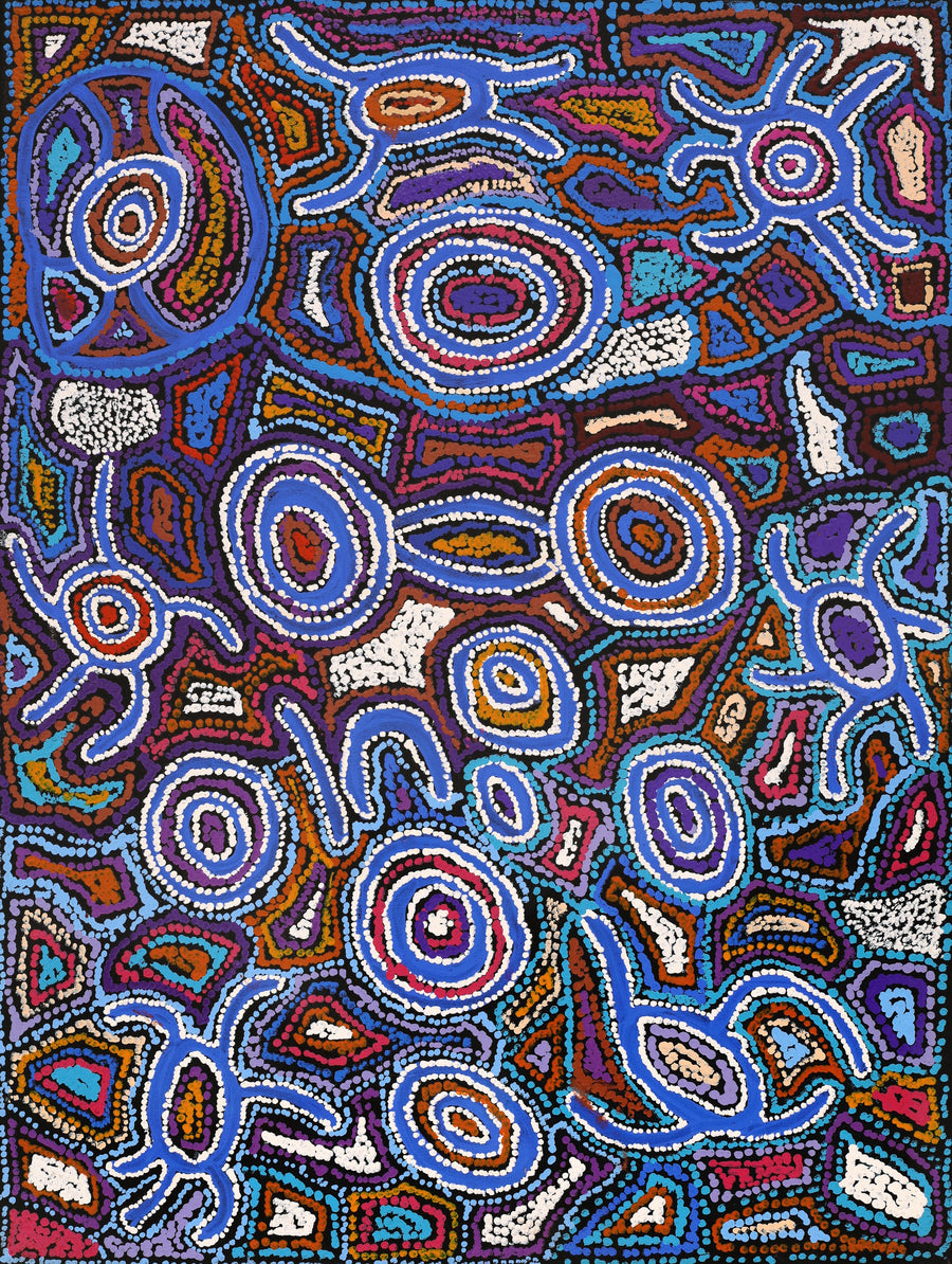 Aboriginal Artwork by Joy Nangala Brown, Yumari Jukurrpa, 61x46cm