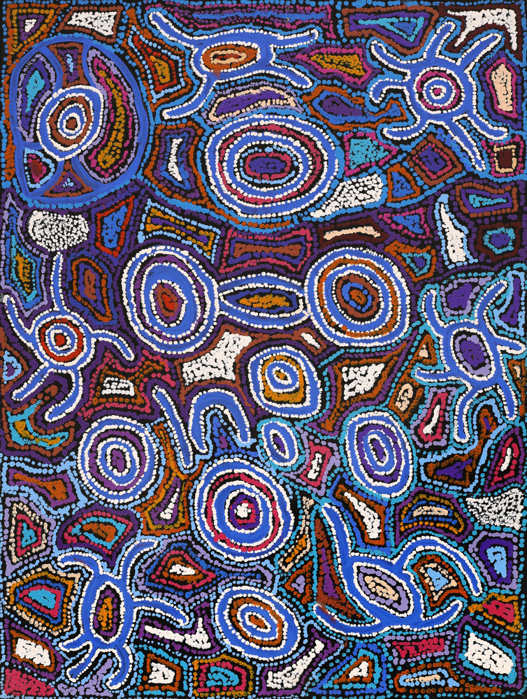 Aboriginal Artwork by Joy Nangala Brown, Yumari Jukurrpa, 61x46cm