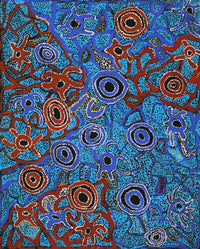 Aboriginal Artwork by Joy Nangala Brown, Yumari Jukurrpa, 76x61cm