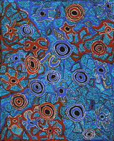 Aboriginal Art by Joy Nangala Brown, Yumari Jukurrpa, 76x61cm - ART ARK®