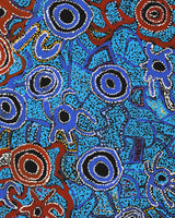 Aboriginal Art by Joy Nangala Brown, Yumari Jukurrpa, 76x61cm - ART ARK®
