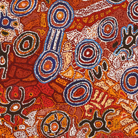 Aboriginal Artwork by Joy Nangala Brown, Yumari Jukurrpa, 76x76cm