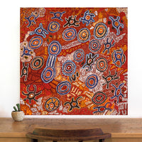 Aboriginal Artwork by Joy Nangala Brown, Yumari Jukurrpa, 76x76cm