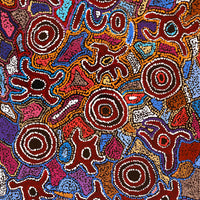 Aboriginal Artwork by Joy Nangala Brown, Yumari Jukurrpa, 107x46cm