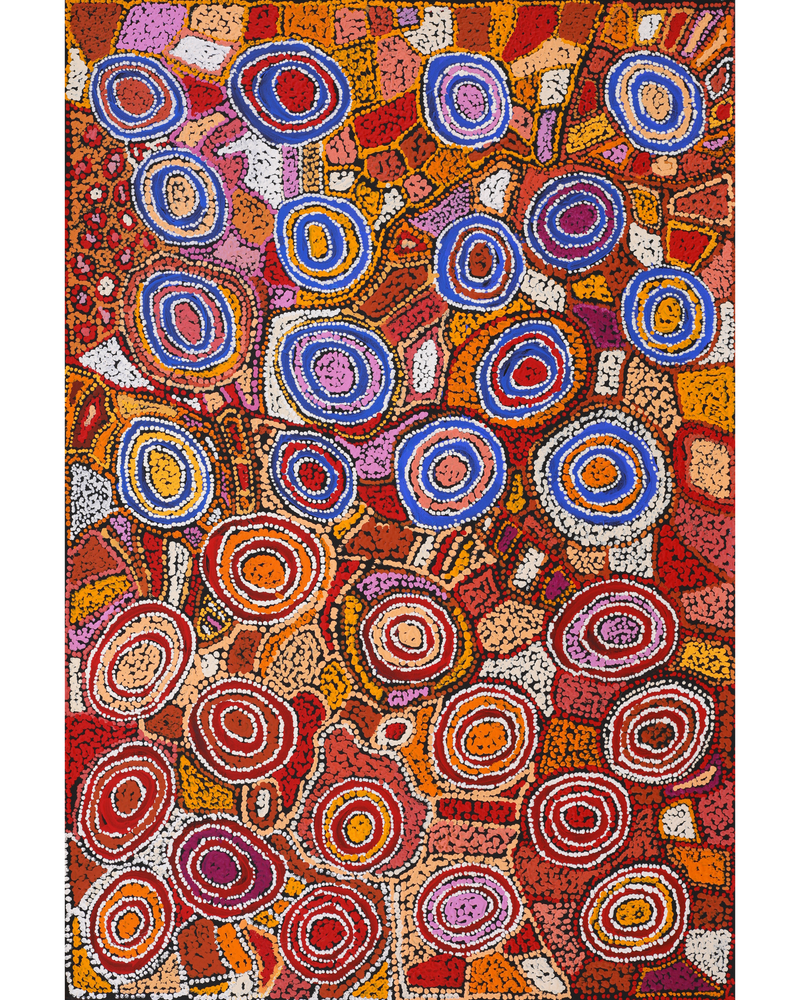 Aboriginal Artwork by Joy Nangala Brown, Yumari Jukurrpa, 91x61cm