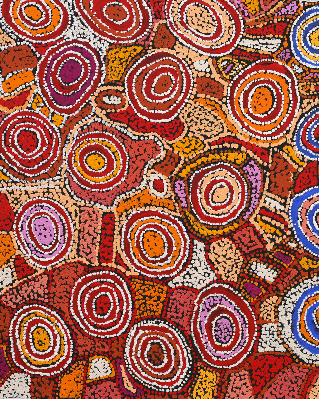 Aboriginal Artwork by Joy Nangala Brown, Yumari Jukurrpa, 91x61cm