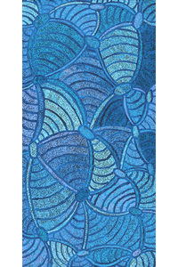 Aboriginal Artwork by Judith Nungarrayi Martin, Janganpa Jukurrpa (Brush-tail Possum Dreaming) - Mawurrji, 122x61cm