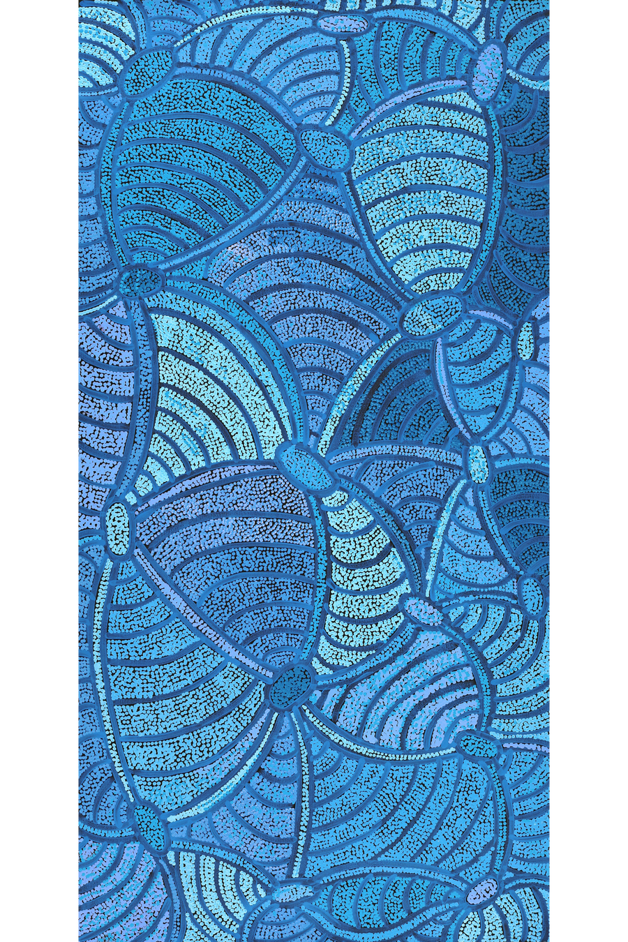 Aboriginal Artwork by Judith Nungarrayi Martin, Janganpa Jukurrpa (Brush-tail Possum Dreaming) - Mawurrji, 122x61cm
