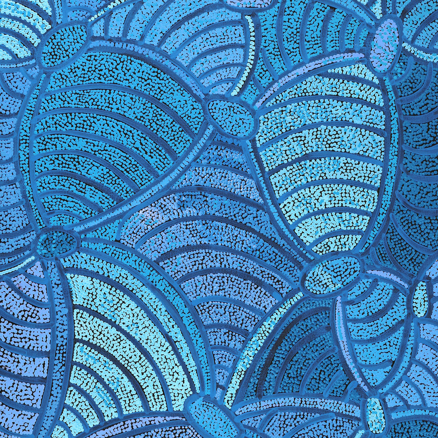 Aboriginal Artwork by Judith Nungarrayi Martin, Janganpa Jukurrpa (Brush-tail Possum Dreaming) - Mawurrji, 122x61cm