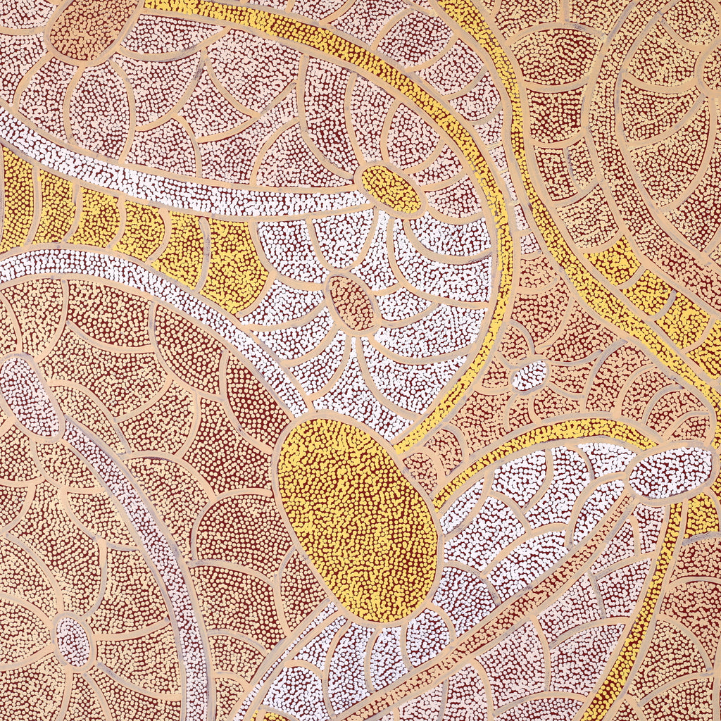Aboriginal Artwork by Judith Nungarrayi Martin, Janganpa Jukurrpa (Brush-tail Possum Dreaming) - Mawurrji, 183x122cm