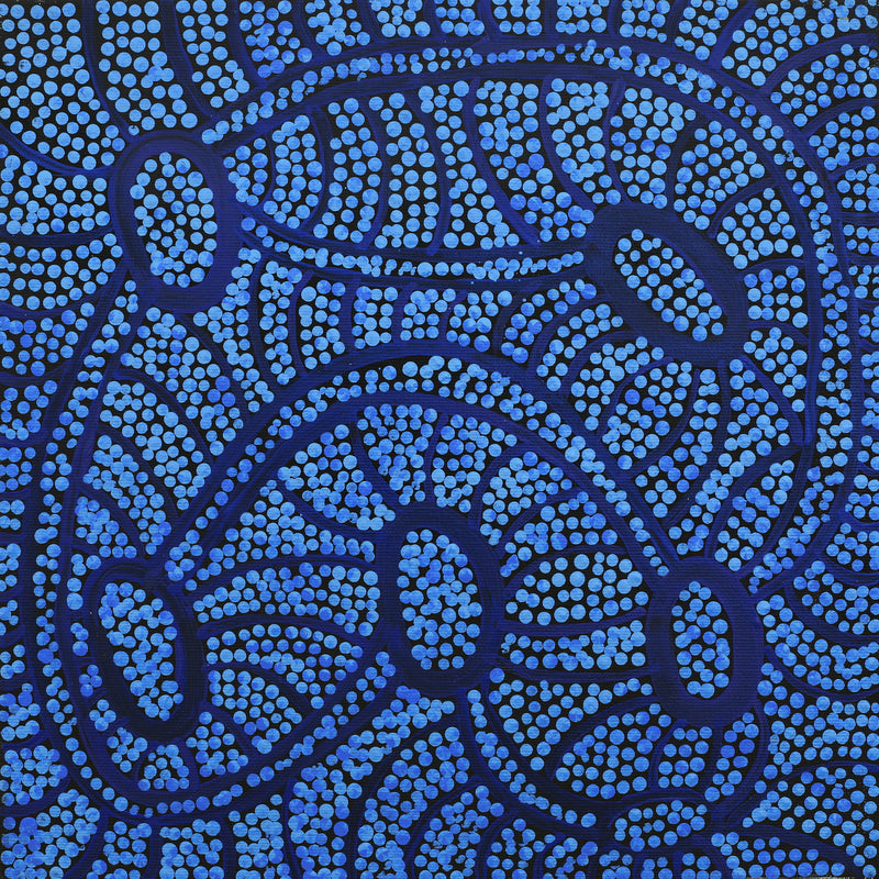 Aboriginal Artwork by Judith Nungarrayi Martin, Janganpa Jukurrpa (Brush-tail Possum Dreaming) - Mawurrji, 30x30cm