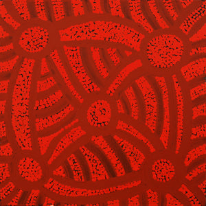 Aboriginal Art by Judith Nungarrayi Martin, Janganpa Jukurrpa (Brush-tail Possum Dreaming) - Mawurrji, 30x30cm - ART ARK®