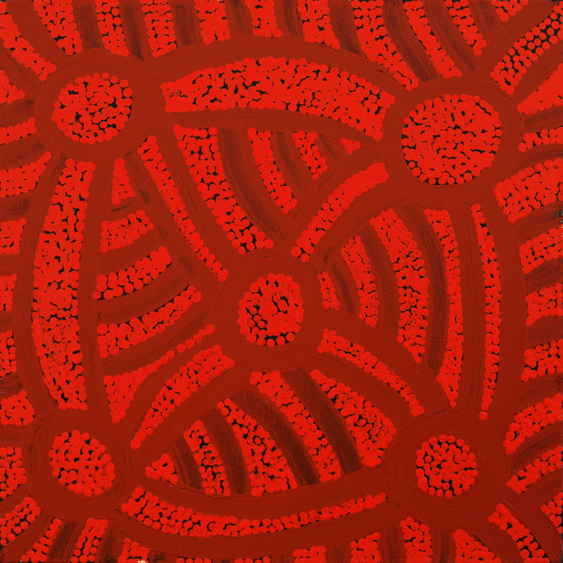 Aboriginal Artwork by Judith Nungarrayi Martin, Janganpa Jukurrpa (Brush-tail Possum Dreaming) - Mawurrji, 30x30cm