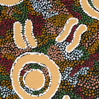 Aboriginal Artwork by Judy Armstrong, Minyma Kutjara Wingellina, 105x49cm