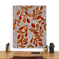Aboriginal Artwork by Juliette Nampijinpa Brown, Ngapa Jukurrpa (Water Dreaming) - Mikanji, 76x61cm
