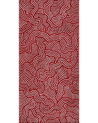 Aboriginal Artwork by Julie Napaljarri Dempsey, Ngapa Jukurrpa (Water Dreaming) - Mikanji, 61x30cm