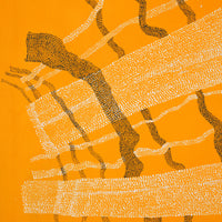 Aboriginal Artwork by Julie Nangala Robertson, Mina Mina Jukurrpa, 107x107cm