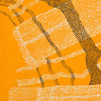Aboriginal Artwork by Julie Nangala Robertson, Mina Mina Jukurrpa, 107x107cm