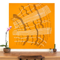 Aboriginal Artwork by Julie Nangala Robertson, Mina Mina Jukurrpa, 107x107cm