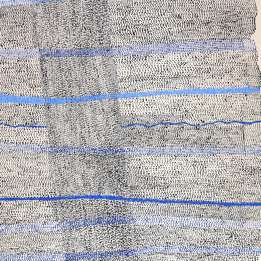 Aboriginal Artwork by Julie Nangala Robertson, Mina Mina Jukurrpa, 152x107cm