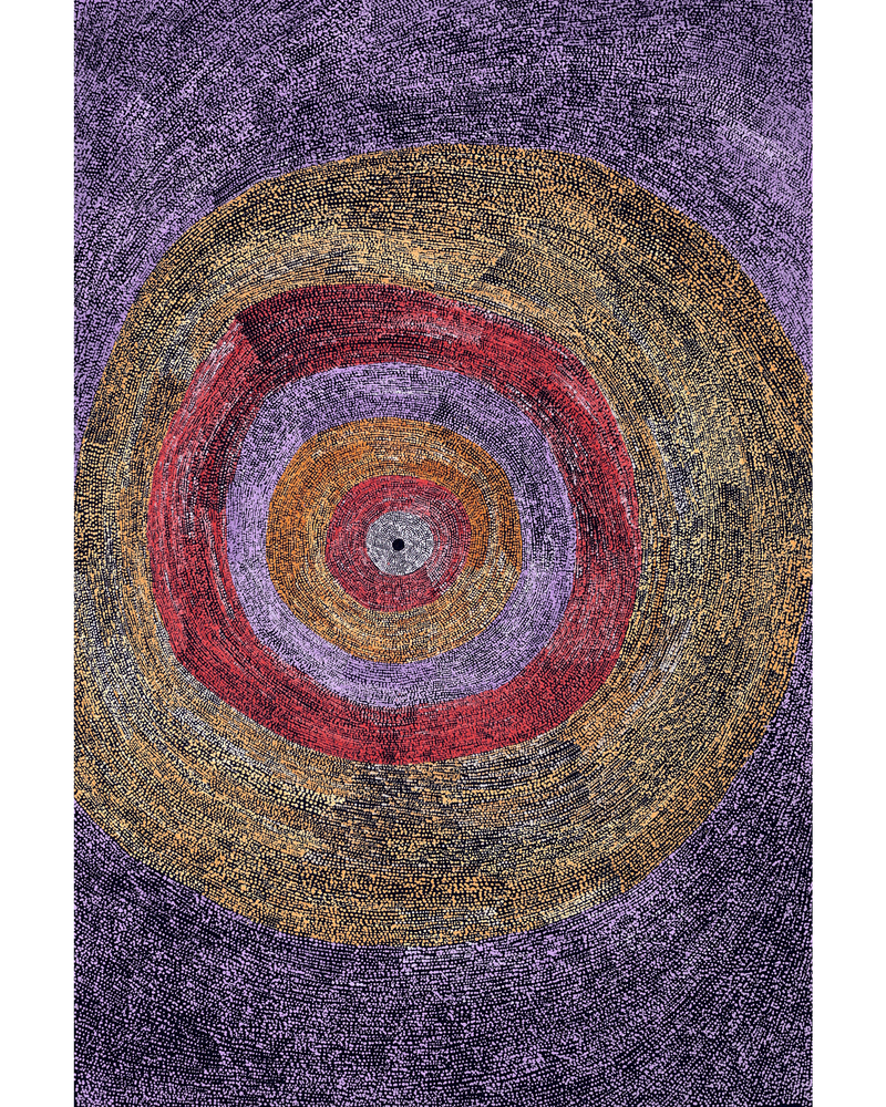 Aboriginal Artwork by Julie Nangala Robertson, Ngapa Jukurrpa (Water Dreaming) - Puyurru, 183x122cm