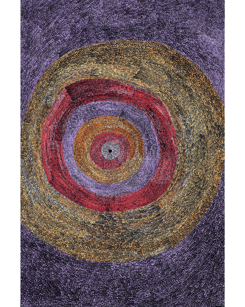 Aboriginal Artwork by Julie Nangala Robertson, Ngapa Jukurrpa (Water Dreaming) - Puyurru, 183x122cm