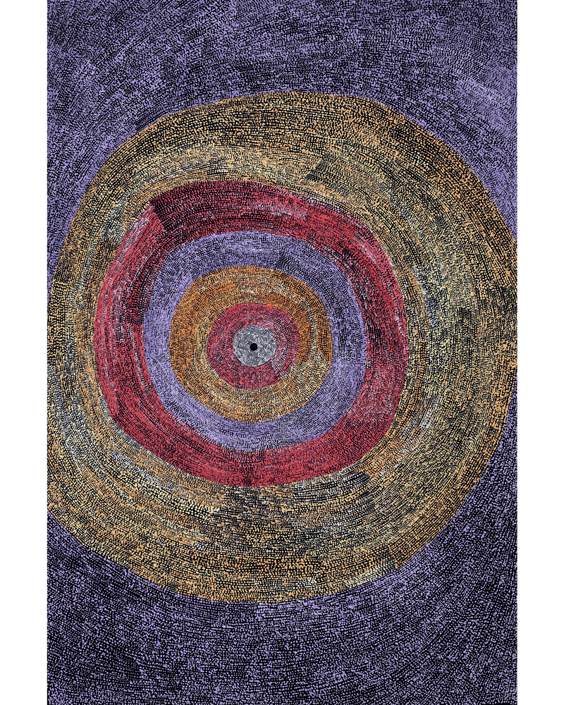 Aboriginal Artwork by Julie Nangala Robertson, Ngapa Jukurrpa (Water Dreaming) - Puyurru, 183x122cm