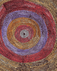 Aboriginal Artwork by Julie Nangala Robertson, Ngapa Jukurrpa (Water Dreaming) - Puyurru, 183x122cm
