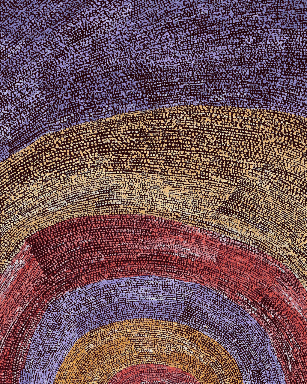 Aboriginal Artwork by Julie Nangala Robertson, Ngapa Jukurrpa (Water Dreaming) - Puyurru, 183x122cm